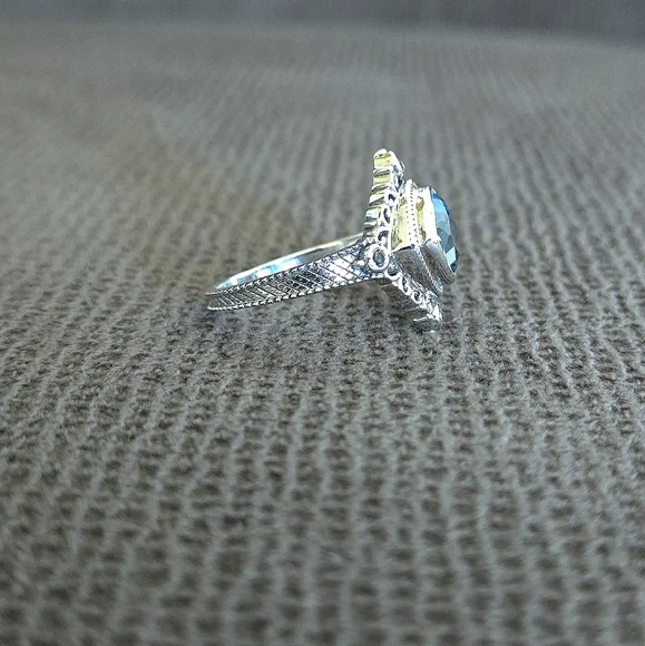 Shivam Blue🩵 Topaz Rhombus Ring💍 - NWT - Picture 8 of 16